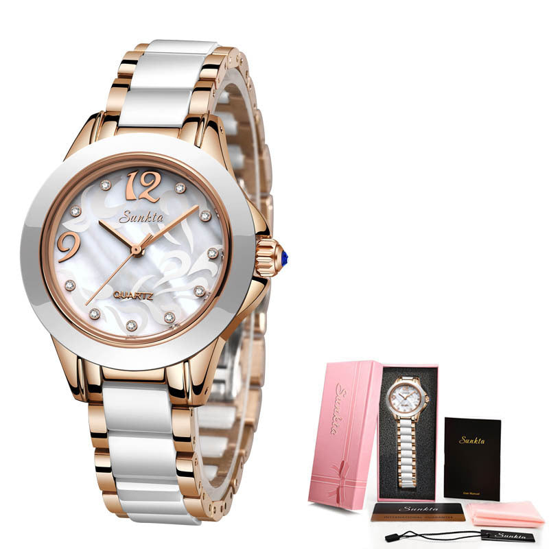 Ceramic Ladies Watches Exquisite High-end Watches Elegant Ladies Watches