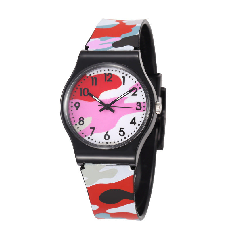 Attractive Colorful Fashion Quartz Plastic Watches PVC Watches