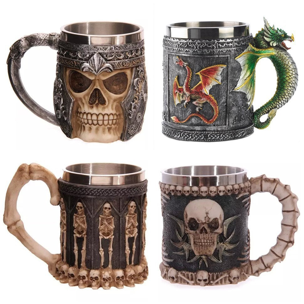 400ML 3D Skull Mugs Coffee, Stunning Barware