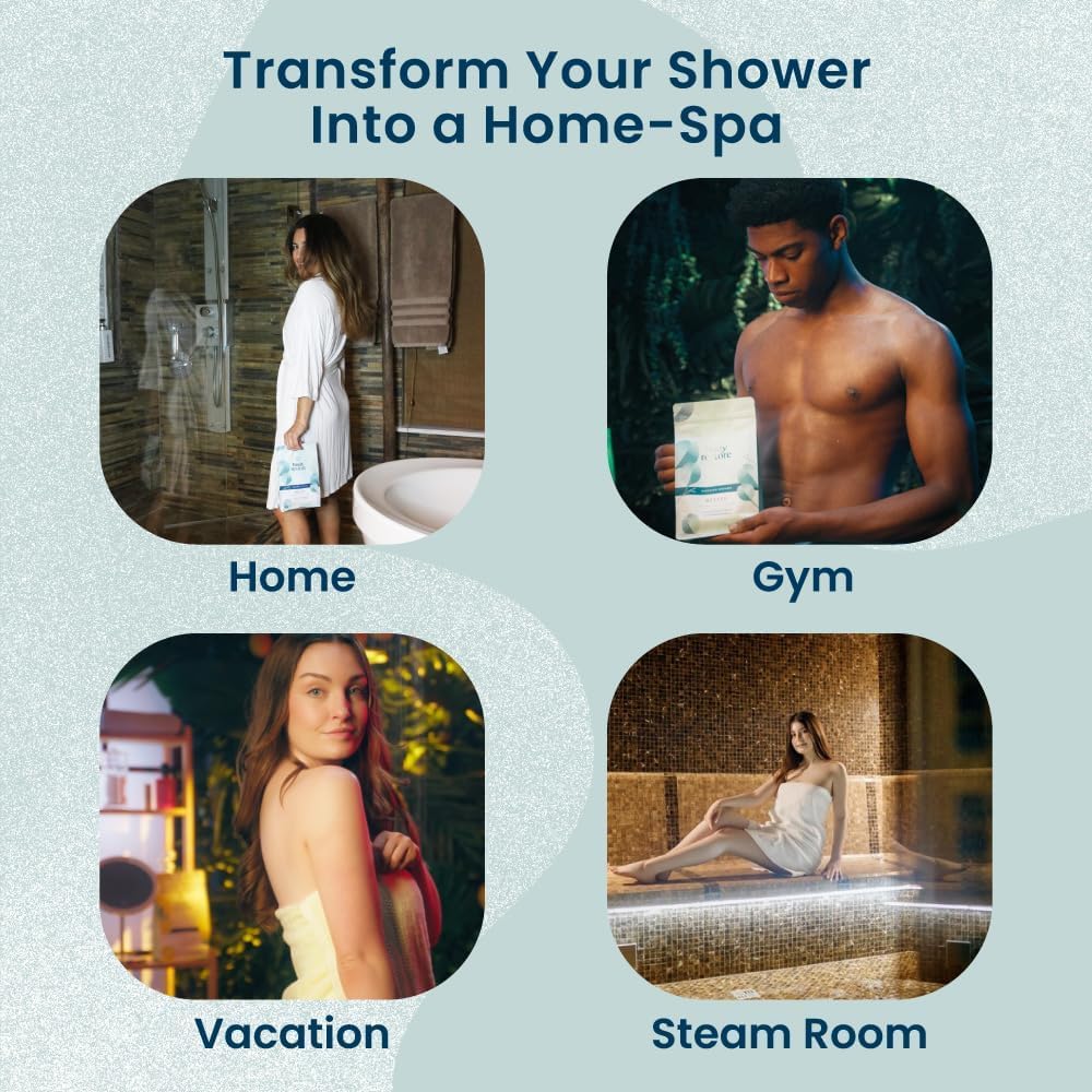 Body Restore Shower Steamers Aromatherapy 30 Pack - Christmas Gifts For Women, Stocking Stuffers, Birthday Gifts For Mom, White Elephant Gift, Travel Essentials, Self Care - Collector's Box