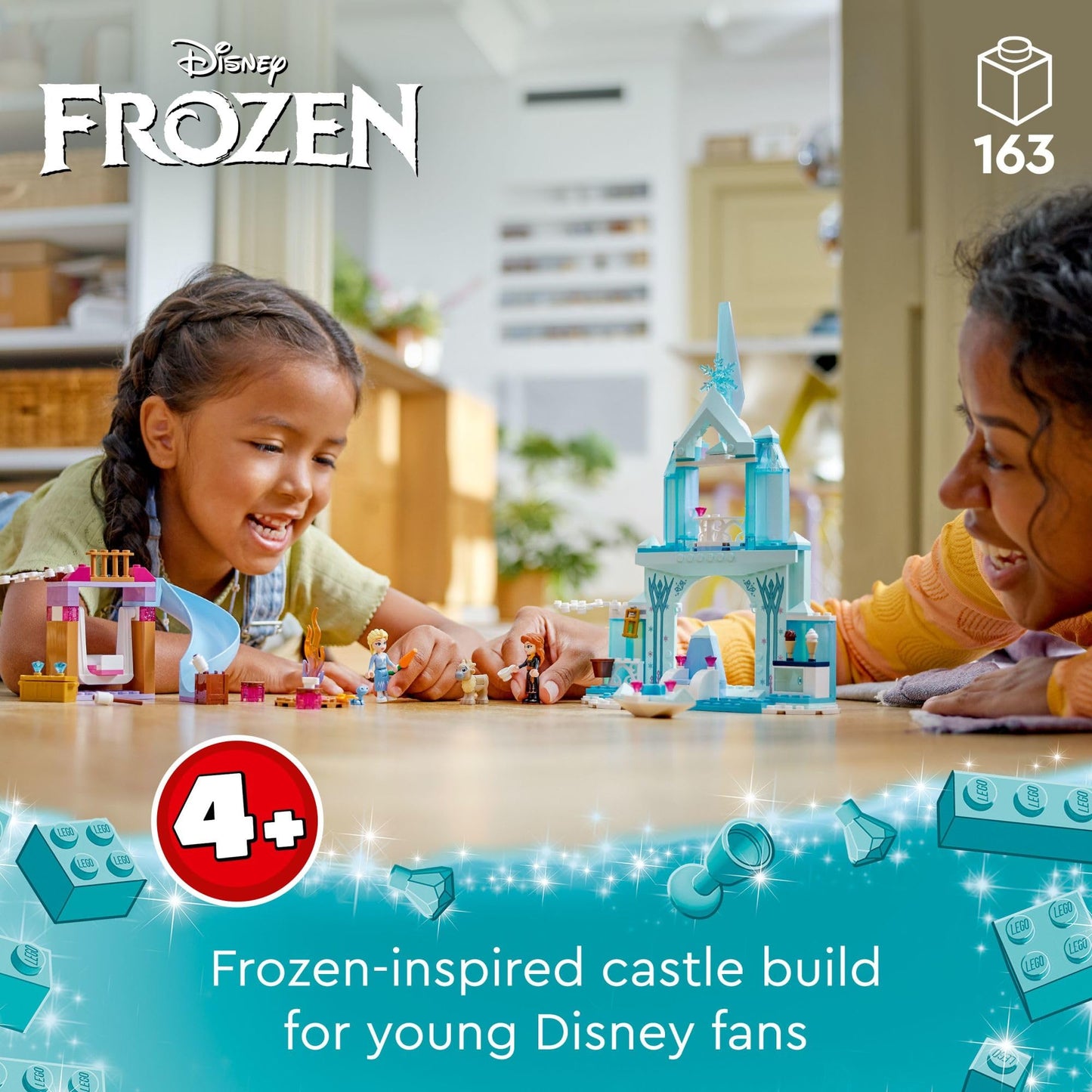 LEGO Disney Frozen Elsa?ÇÖs Frozen Princess Castle Building Toy Set - Frozen Toy for Kids, Girls & Boys, Ages 4+ - Gift for Christmas - 43238