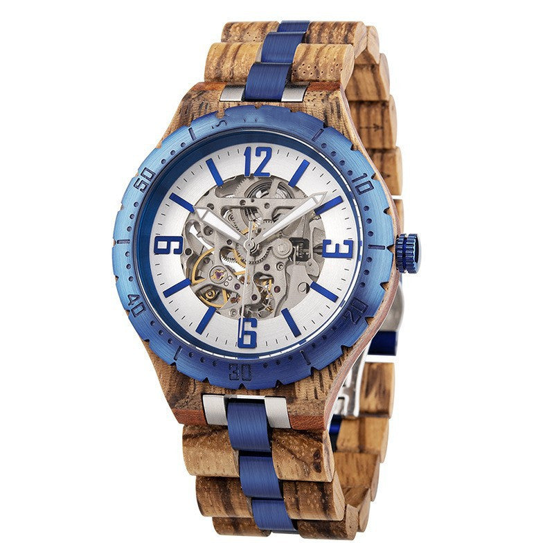 Exquisite Luxury Men's Watches, High-end Wooden Automatic Mechanical Watches