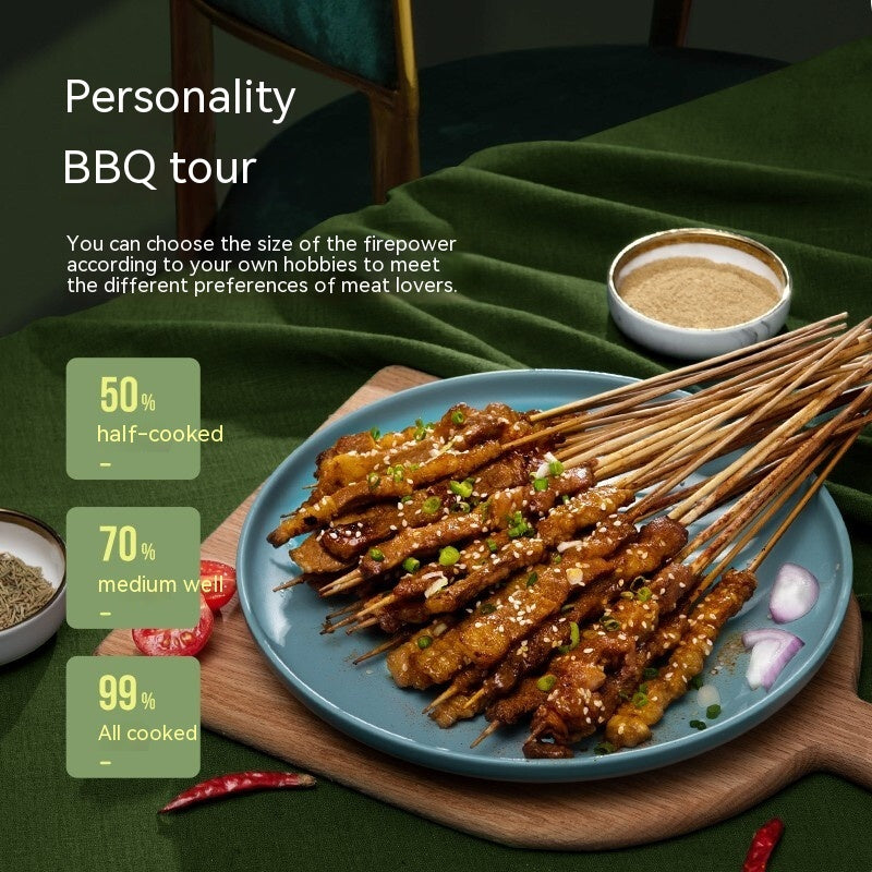 Amazing Kitchen Automatic Multi-function Smoke-free Skewers Machine, Easy Cookware