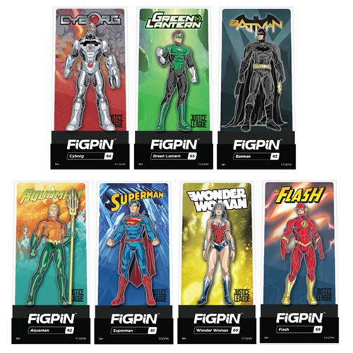 DC Comics Justice League FiGPiN 9-Pack Display Case