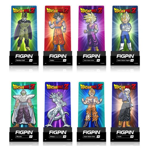 Dragon Ball Z FiGPiN Enamel Pins 9-Pack Display Case