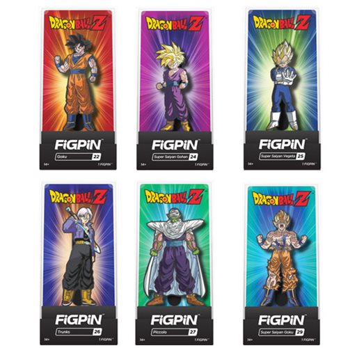 Dragon Ball Z FiGPiN Enamel Pins 6-Pack Display Case