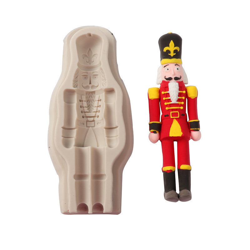 Christmas Guard Fondant Cake Chocolate Mold, Easy Cookware