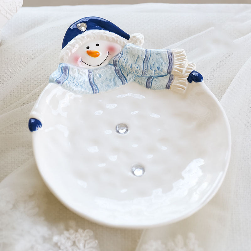 Cool Gifts Collectible Christmas Ceramic Ornaments and Snowman Tableware