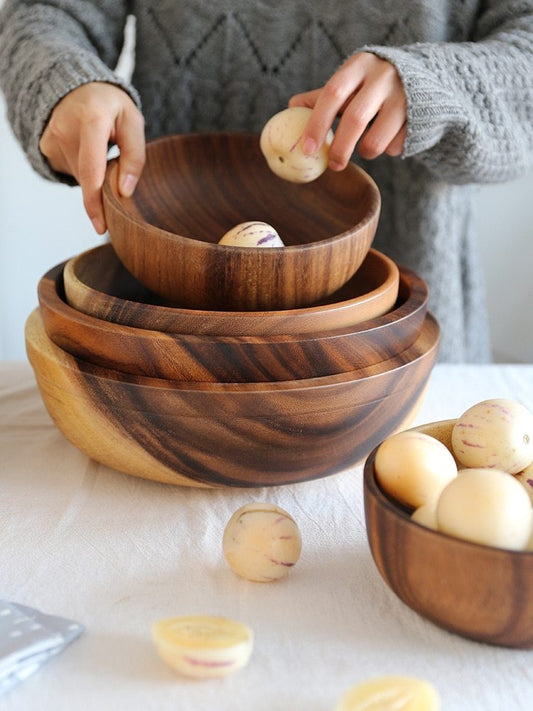 Acacia Wooden Bowl Stunning High Quality Tableware Wooden Tableware