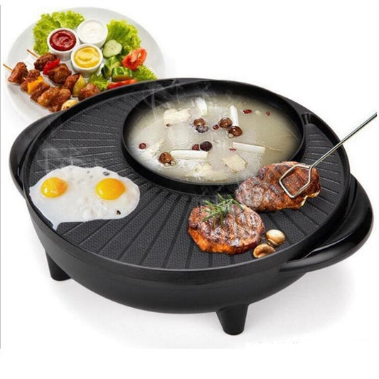 Easy Cooking, Amazing Multifunctional Pot Electric Grill, Korean-style shabu-shabu All-in-One Pot