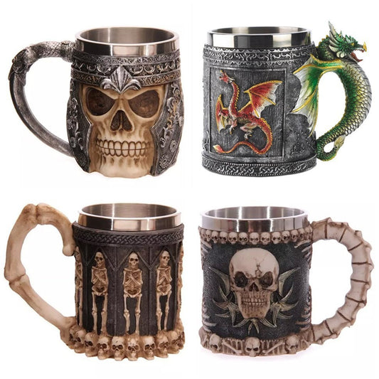 400ML 3D Skull Mugs Coffee, Stunning Barware