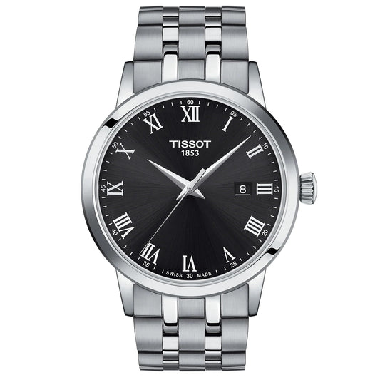 Tissot mens Classic Dream Stainless Steel Dress Watch Grey T1294101105300