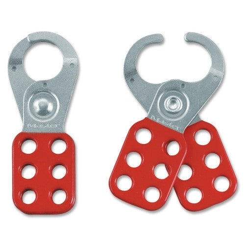 Master Lock Company Safety Hasp, Accepts up to 6 Padlocks, Red