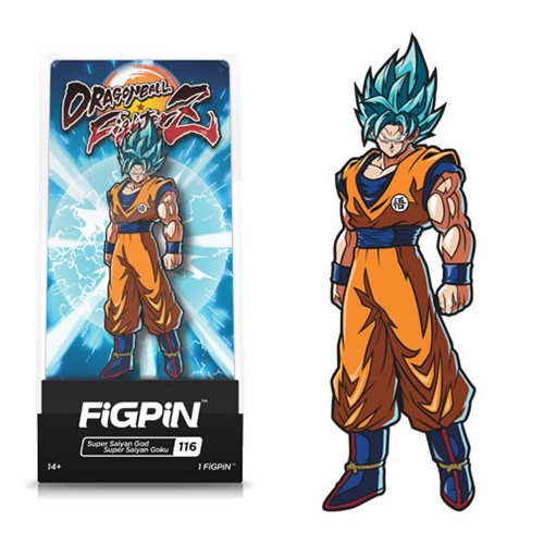 DB FighterZ Super Saiyan God Super Saiyan Goku FiGPiN Pin   