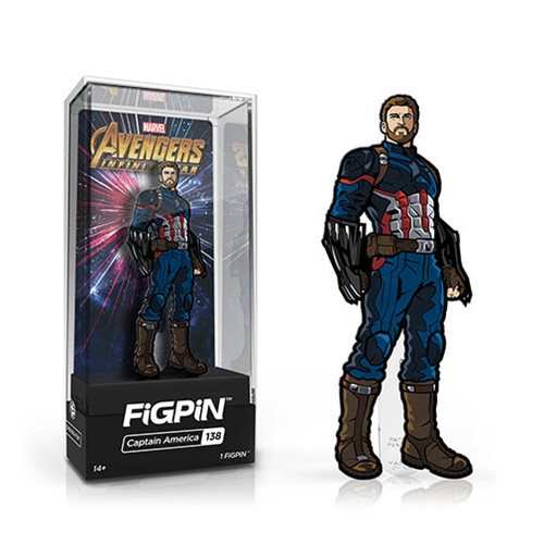 Avengers Infinity War Captain America FiGPiN Enamel Pin     