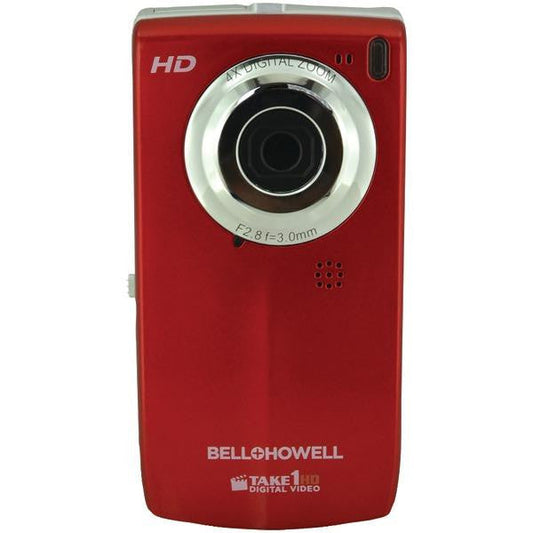 Bell+howell T100hd-r 5.0 Megapixel Take1hd Digital Video Camera With Flip-out Lcd Screen (red)